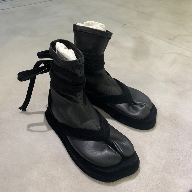 Ninja boots combined with sandals