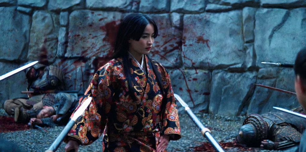 Mariko-dono fighting with a naginata