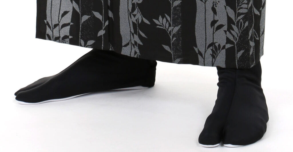 Black cotton tabi socks for men
