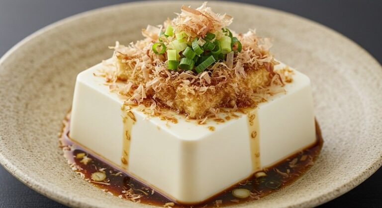 Simple and nutritious hiyayakko (cold tofu)