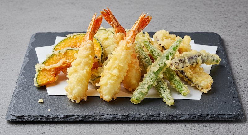 Assorted crispy battered tempura