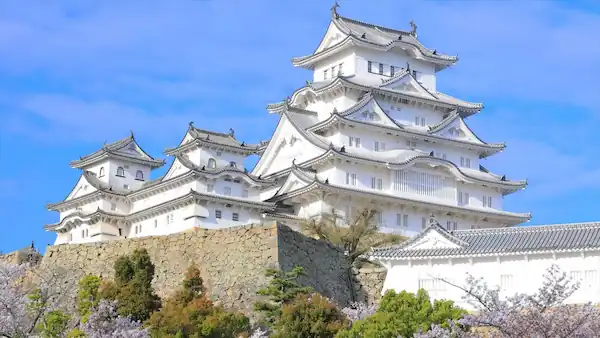 Himeji Castle with its beautiful pure white walls