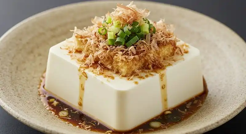 Simple and nutritious hiyayakko (cold tofu)