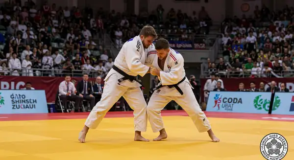 A world judo match