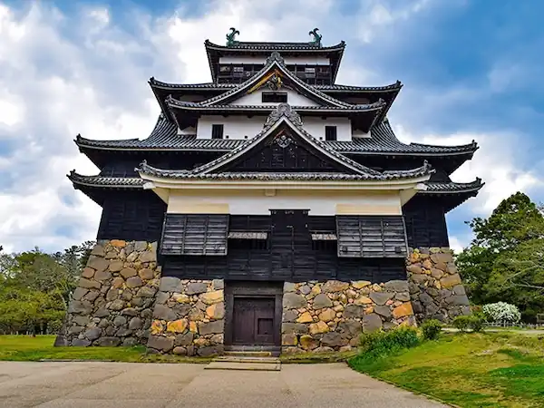 Matsue Castle, with its distinctive black walls